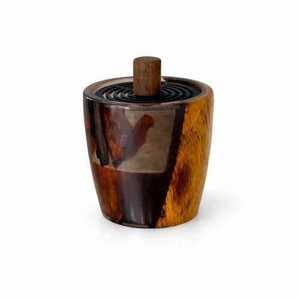 Quemador de Incienso de Sándalo Hecho a Mano, Difusor Aromático, Soporte Decorativo de Madera, Uso en Todas las Estaciones, Acabado de Madera Natural - Product Image 2