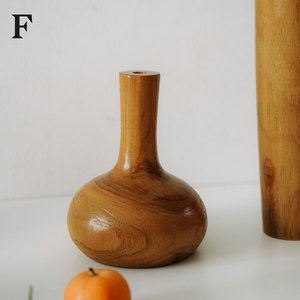 Minimalist Decor Luxury Wooden <b>Vase</b> Wooden Artwork Craftsmanship Wooden Display Piece Nature Inspired Decor Solid Wood <b>Vase</b> - Product Image 6