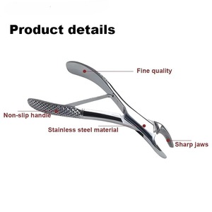 Pinzas Quirúrgicas Ametrina para Dientes Deciduos, Uso Maxilar y Mandibular, Instrumento de Extracción Dental Pediátrica, CE - Product Image 3