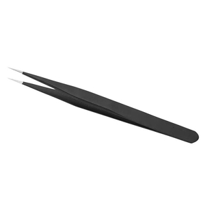 Ensemble de pinces professionnelles pour extensions de cils avec étui, pinces en acier inoxydable allemand, pinces d'isolation pour volume - Product Image 1