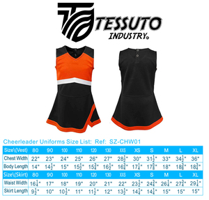 Uniformes de cheerleading personnalisés OEM en polyester/spandex sublimé pour adultes, vente en gros, ensemble deux pièces bicolore, tenue de cheerleading avec logo personnalisé - Product Image 6