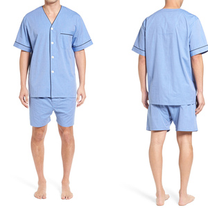 Ensemble de pyjama d'hiver 2026 100 % coton pour homme – Haut à manches longues boutonné et pantalon respirant – Vêtements de nuit confortables 2026 - Product Image 1