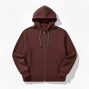 Sudadera con Capucha Extra Grande para Hombre, Diseño Personalizado 2025, Invierno, Cierre de Cremallera, Estampado 3D en Relieve, 100% Algodón - Product Image 3