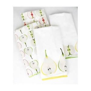 Trendy Geometric Best Quality 100% Organic Cotton GOTS Certified Cheap Custom Quick Dry Wholesale Price Golf <b>Kitchen</b> Dish Towels - Product Image 5