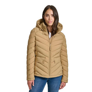 Top-Ranked Women's Genuine Leather Puffer Jacket Autumn Winter Custom Size High Quality Breathable - Product Image 1