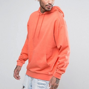 Sweat à capuche personnalisé OEM pour homme, prêt à expédier, haute qualité, uni, coupe classique, streetwear, en molleton polyester/coton - Product Image 1