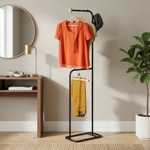 Mejor Fabricante OEM de Organizadores para el Hogar, Fabricante de Artículos para el Hogar, Perchero de Metal y Madera para Colgar Ropa - Product Image 5