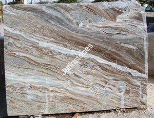 Torrent Brown <b>Marble</b> Desert Flow Texture Stone Slab for Wash Basin Top Feature Panel Hallway Paving Indoor Decor Tile Use - Product Image 2