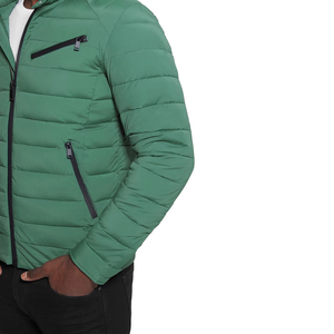2025 <b>Top</b> Trending Unisex Premium Quality Hooded Puffer Jacket Patchwork Design Reasonable Price for Winter Outdoor Use OEM - Product Image 1