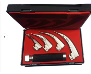 <b>Electric</b> ENT Diagnostic Set Laryngoscope Handle <b>Kit</b> Stainless Steel Surgical Examination Instruments Case ISO13485 Certified - Product Image 4