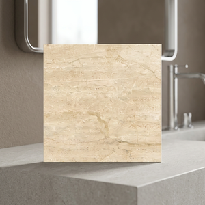 Carreaux de sol en porcelaine émaillée polie aspect marbre brillant beige Diano 600x600 60x60 2x2 24x24 Fournisseur indien Vente d'usine - Product Image 3