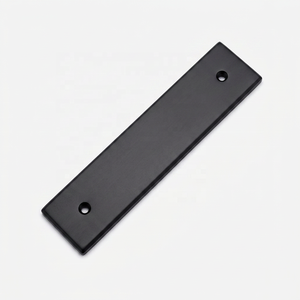 Poignée de meuble moderne rectangulaire en laiton avec plaque arrière, finition dorée, durable, design traditionnel, pour commode et armoire - Product Image 5