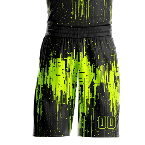Ensemble de maillots de basket-ball sublimés personnalisés, noir, vert néon, nom de l'équipe, numéro, tissu respirant, sans manches, vêtements de sport pour toutes les saisons - Product Image 6