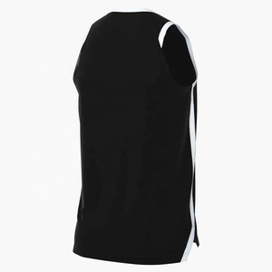 Camiseta Deportiva Negra con Cuello en V, Uniforme de Baloncesto sin Mangas, Secado Rápido, Ropa de Equipo, Camiseta con Número Personalizado - Product Image 2