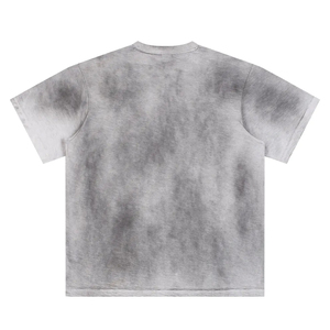 Camiseta de Algodón 100% con Estampado Desgastado por el Sol, Cómoda y a la Moda, de Corte Holgado para Hombre, Fabricada con MOQ Bajo - Product Image 4