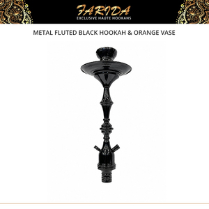Chichas Farida de qualité supérieure, design moderne, luxe, finition laquée attrayante, métal cannelé noir, type courbé. - Product Image 5