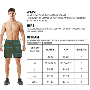 กางเกงวิ่งขาสั้นแบบ2 In 1สำหรับผู้ชาย,กางเกงขาสั้นใส่ออกกำลังกายเล่นกีฬาวิ่งฟิตเนสเล่นกีฬาวิ่งมีกระเป๋าซับในแบบกำหนดเองปี2022 - Product Image 6