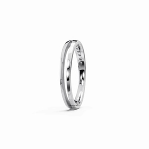 Anillo de Boda Clásico con Diamantes Cultivados en Laboratorio, Engaste de Canal, para Hombre y Mujer, Oro 10K/14K/18K, Plata 925/935 - Aniversario, Compromiso - Product Image 4