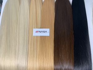 Cheveux humains vierges 100% Nasa Hair Factory Price, kératine vietnamienne, pointes plates, en vrac, Hanoi, cuticules intactes, longueur longue, décolorés foncés - Product Image 2
