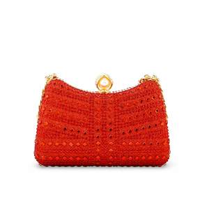 Bolso de noche elegante rojo para mujer Clutch P24385 - Product Image 1