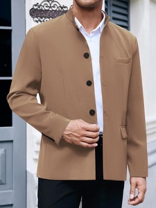 Chaqueta Tradicional Alpina para Hombre, Chaqueta Bávara Janker con Cuello Alto, Chaqueta Formal para Bodas y Oktoberfest Alemanas - Product Image 6