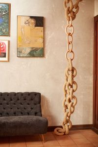 Escultura Moderna de Eslabones de Cadena de Resina Pintada a Mano, Decoración de Cadena Entrelazada, Centro de Mesa, Decoración para el Hogar - Product Image 4