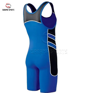 Fabricante de Singletes de Lucha de Alta Calidad, Venta al Por Mayor de Singletes Ligeros con Elasticidad en 4 Direcciones, Uniformes de Entrenamiento - Product Image 3