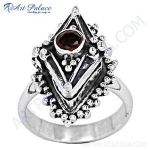 Superior <b>Garnet</b> Gemstone <b>Silver</b> <b>Ring</b> - Product Image 1