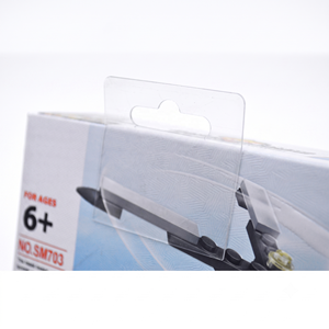 แท็บแขวน PET รูปทรงสี่เหลี่ยมสำหรับแขวนสินค้าบนชั้นวางสินค้าในร้านค้าปลีก - Product Image 1