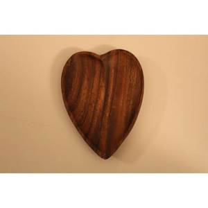 Handmade Wooden Heart Bowl for Candles Centerpiece and Decor Decorative Wooden Heart Bowl Rustic Farmhouse Table Decor - Product Image 5