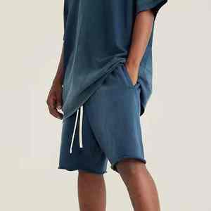 Shorts de sport pour hommes de haute qualité, 100% coton, sur mesure, coupe ample, décontractés, pour la salle de sport, taille élastique, séchage rapide - Product Image 3