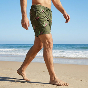 Premium Quality Men's <b>Surf</b> and Swim Boardshorts 2-in-1 Fit Funny Dinosaur Pattern Summer Beach Wear Supplier Factory Price - Product Image 5