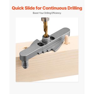 Kit di Punte per Trapano Autocentranti 1/4" 5/16" 3/8" con Fermo per Fori Dritti, Accessori per Lavorazione del Legno - Product Image 6