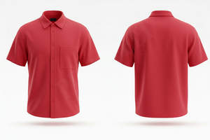 Chemise décontractée à manches courtes pour homme, avec poche et boutons, confortable, personnalisable, fabriquée par un fabricant de vêtements pour hommes - Product Image 3