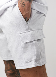 Pantalones Cortos Blancos Cargo Personalizados para Hombre OEM, Calidad Premium, Transpirables, de Secado Rápido, Estilo Casual, Sensación de Lujo, Ecológicos, Los Mejores Pantalones Cortos de Verano - Product Image 4