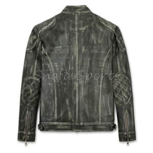 Chaqueta de Cuero Premium para Hombre, Prenda Exterior Elegante y a la Moda, Chaqueta de Invierno a Precio de Mayoreo con Logotipo Personalizado - Product Image 6