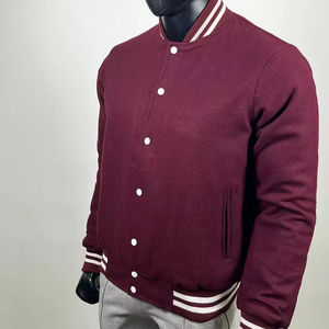 Veste universitaire de baseball personnalisée à prix abordable pour hommes, en laine, col montant, style Letterman, vente en gros pour l'hiver - Product Image 3