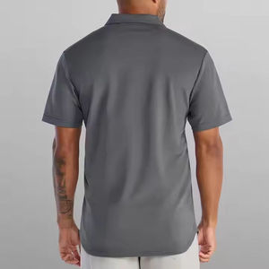 Camisetas Polo Lisas con Logotipo Personalizado, Camisetas Polo de Manga Corta de Lujo con Cierre y Corte en Cuatro Direcciones de Alta Calidad para Hombre - Product Image 4