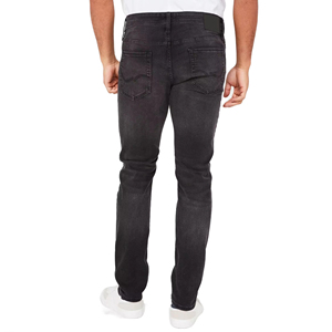 Jeans en denim délavé vintage pour homme, coupe ample confortable, jambe large, style streetwear décontracté, jeans droits tricotés pour homme - Product Image 5