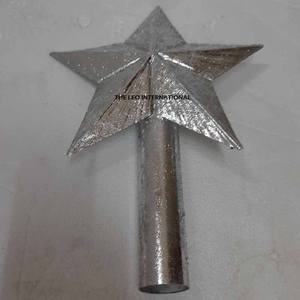 เครื่องประดับตกแต่งยอดต้นคริสต์มาส รูปดาว สีเงิน อลูมิเนียม หรูหรา ราคาสุดคุ้ม สำหรับเทศกาลคริสต์มาส - Product Image 1