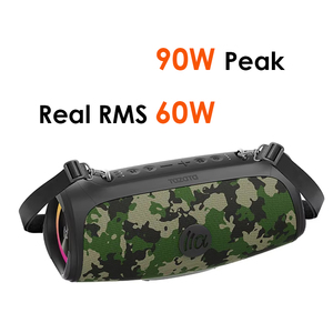 Enceinte Bluetooth d'extérieur 60W, étanche IPX7, sans fil, avec mode diffusion, prise en charge AUX, lecture de clé USB, Boombox - Product Image 6