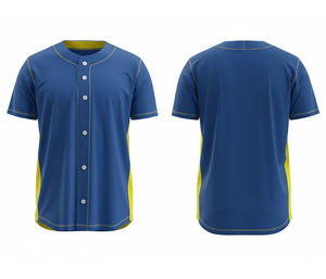 Camiseta de Béisbol Personalizada, Material Ligero de Doble Capa |   Uniforme de Béisbol para Equipo con Logotipo y Números Personalizados |   Poliéster Transpirable - Product Image 5