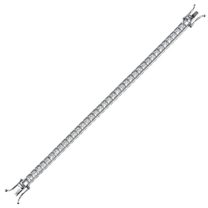 Montura para Pulsera de Tenis Cuadrada/Princesa en Plata de Ley 925 - Product Image 2
