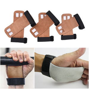 3 Holes Fitness Rubber <b>Weight</b> Lifting Gym Palm Protector Gloves with Gymnastic Hand Grip Wrist Support Waist Cheap Price - Product Image 2
