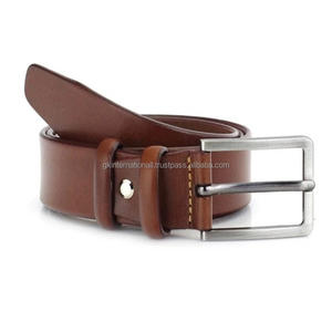 Ceinture décontractée en cuir de qualité supérieure marron à la mode pour hommes, adaptée à la commande en gros à des fins de cadeau acceptée - Product Image 5