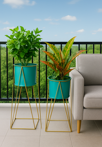 Support de pot de fleurs en métal haut de gamme au meilleur prix, design artisanal durable pour pots lourds et décoration intérieure élégante - Product Image 4