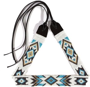Ceinture perlée faite à la main, ceinture brodée de perles de rocaille, accessoire de mode pour cadeau et fête - Product Image 1