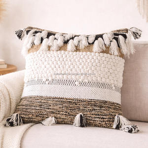 Multi Fringe & Tassels Decorative Boho <b>Throw</b> <b>Pillow</b> Cover Custom Size Bed and Wool Couch <b>Pillows</b> Home Hotel Decor - Product Image 1