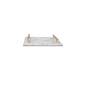 Home <b>Tea</b> Coffee Storage <b>Tray</b> Luxurious European 100% Marble Serving <b>Tray</b> With Metal Handle Best Quality <b>Tray</b> Customize Size - Product Image 3