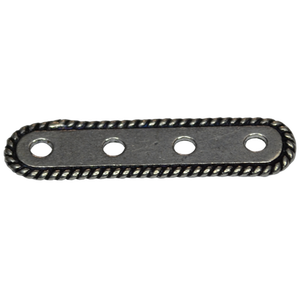 Entreprises de fabrication et de fourniture d'entretoises en argent sterling à 4 trous pour bijoux et composants - Product Image 1